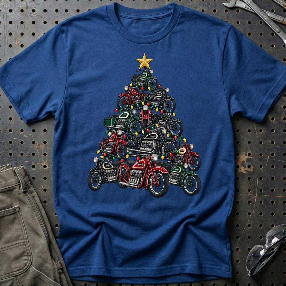 Nimbus Juletræ T-Shirt-Beklædning-Nimbus-Blå Royal-S-Garage Culture Shop- garage - man cave - merchandise
