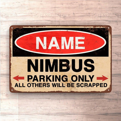 Nimbus - Parking Only - Skilte, Musemåtte, Dørmåtte-Skilte-Nimbus-Garage Culture Shop- garage - man cave - merchandise