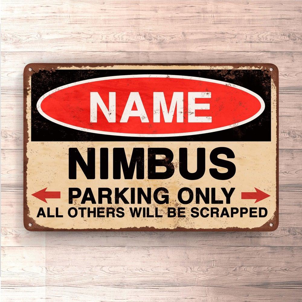 Nimbus - Parking Only - Skilte, Musemåtte, Dørmåtte-Skilte-Nimbus-Garage Culture Shop- garage - man cave - merchandise