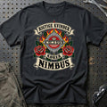 Nimbus Rigtige Kvinder Kører – Roser og Flammer T-Shirt – Sort