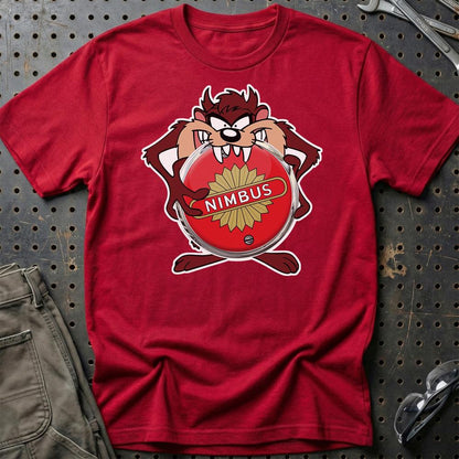 Nimbus TAZ Unisex T-Shirt , Bomuld-Beklædning-Nimbus-Rød-S-Garage Culture Shop- garage - man cave - merchandise