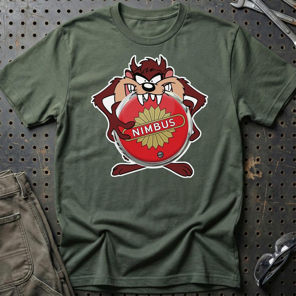Nimbus TAZ Unisex T-Shirt , Bomuld-Beklædning-Nimbus-Grøn Militær-S-Garage Culture Shop- garage - man cave - merchandise