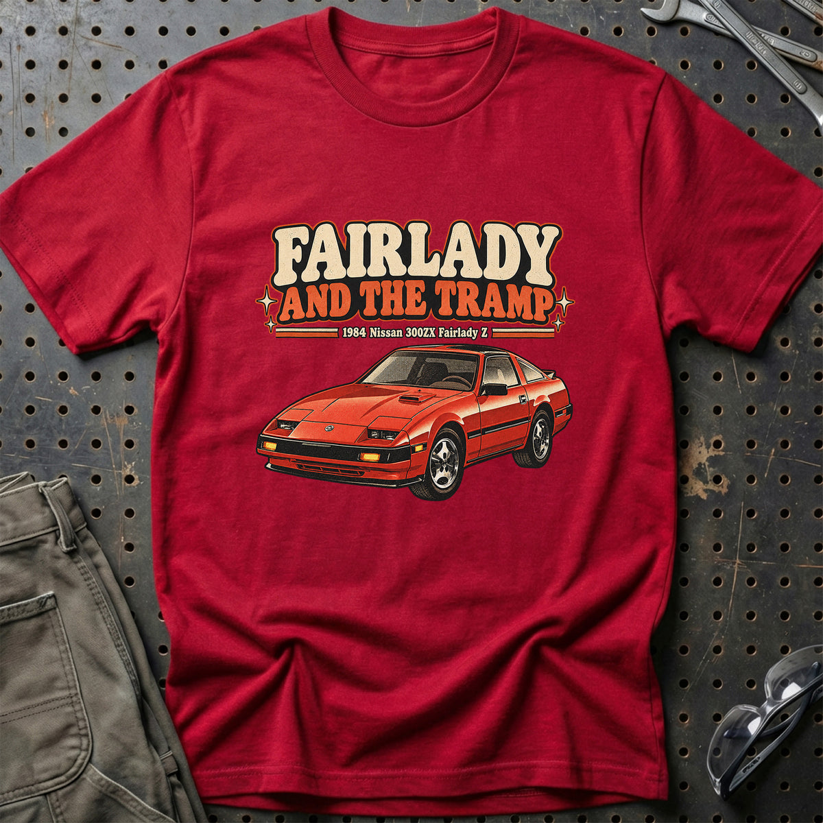 
Nissan 300ZX Fairlady Z 1984 – Fairlady and the Tramp T-Shirt – Rød