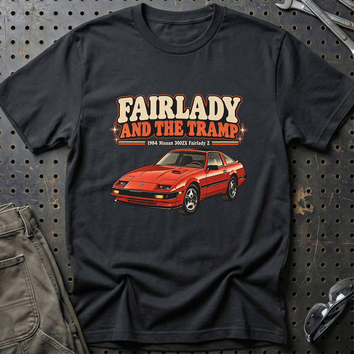 
Nissan 300ZX Fairlady Z 1984 – Fairlady and the Tramp T-Shirt – Sort