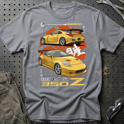 Nissan 350Z Fairlady Morimoto Fast And Furios Cars - Unisex T-Shirt-Beklædning-Nissan-Grå Sport-S-Garage Culture Shop- garage - man cave - merchandise