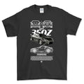 Nissan 350Z T-Shirt-Beklædning-Nissan-Sort-S-Garage Culture Shop- garage - man cave - merchandise