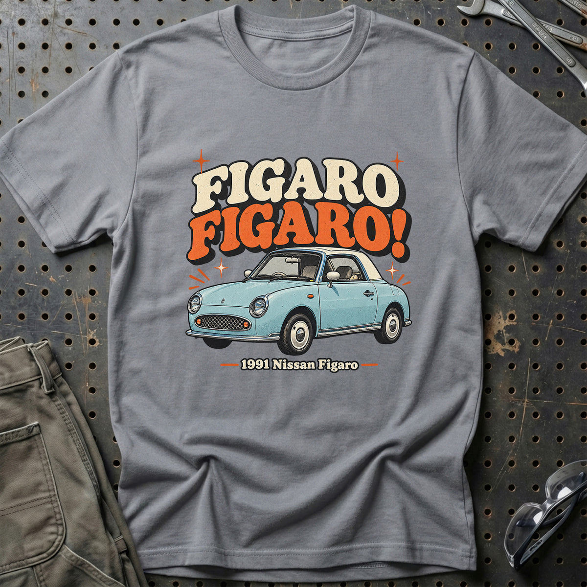 
Nissan Figaro 1991 – Figaro Figaro! T-Shirt – Grå Sport