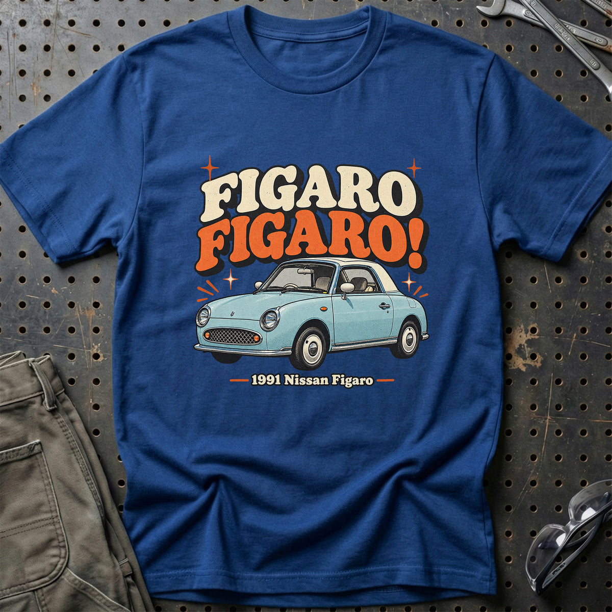 
Nissan Figaro 1991 – Figaro Figaro! T-Shirt – Blå Royal