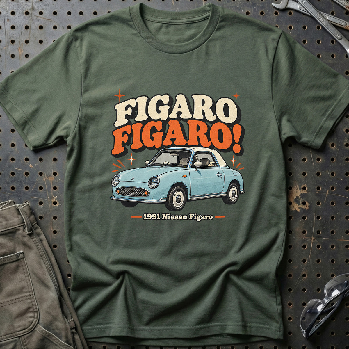 
Nissan Figaro 1991 – Figaro Figaro! T-Shirt – Grøn Militær