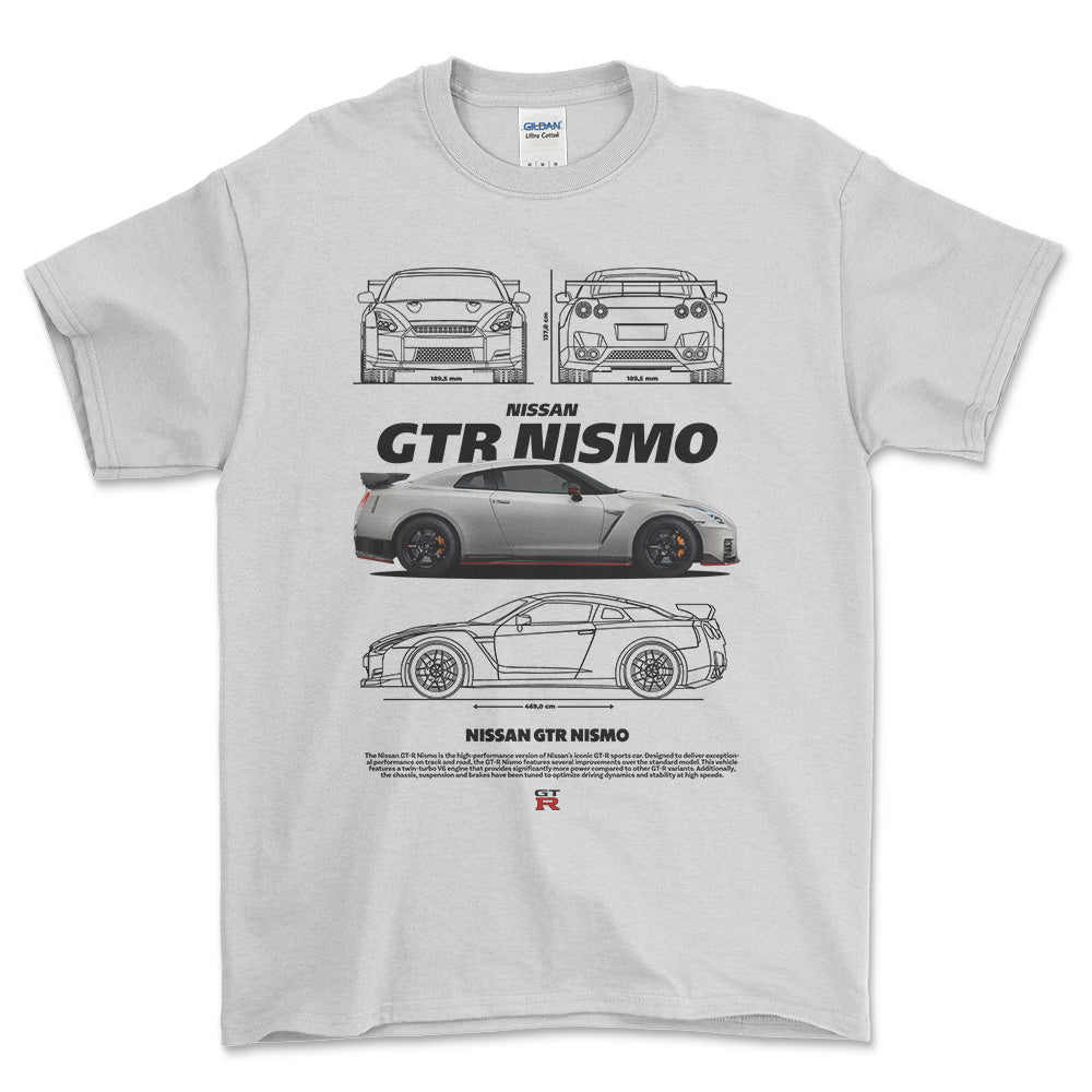 Nissan GTR Nismo - Unisex T-Shirt , Bomuld-Beklædning-Nissan-Garage Culture Shop- garage - man cave - merchandise