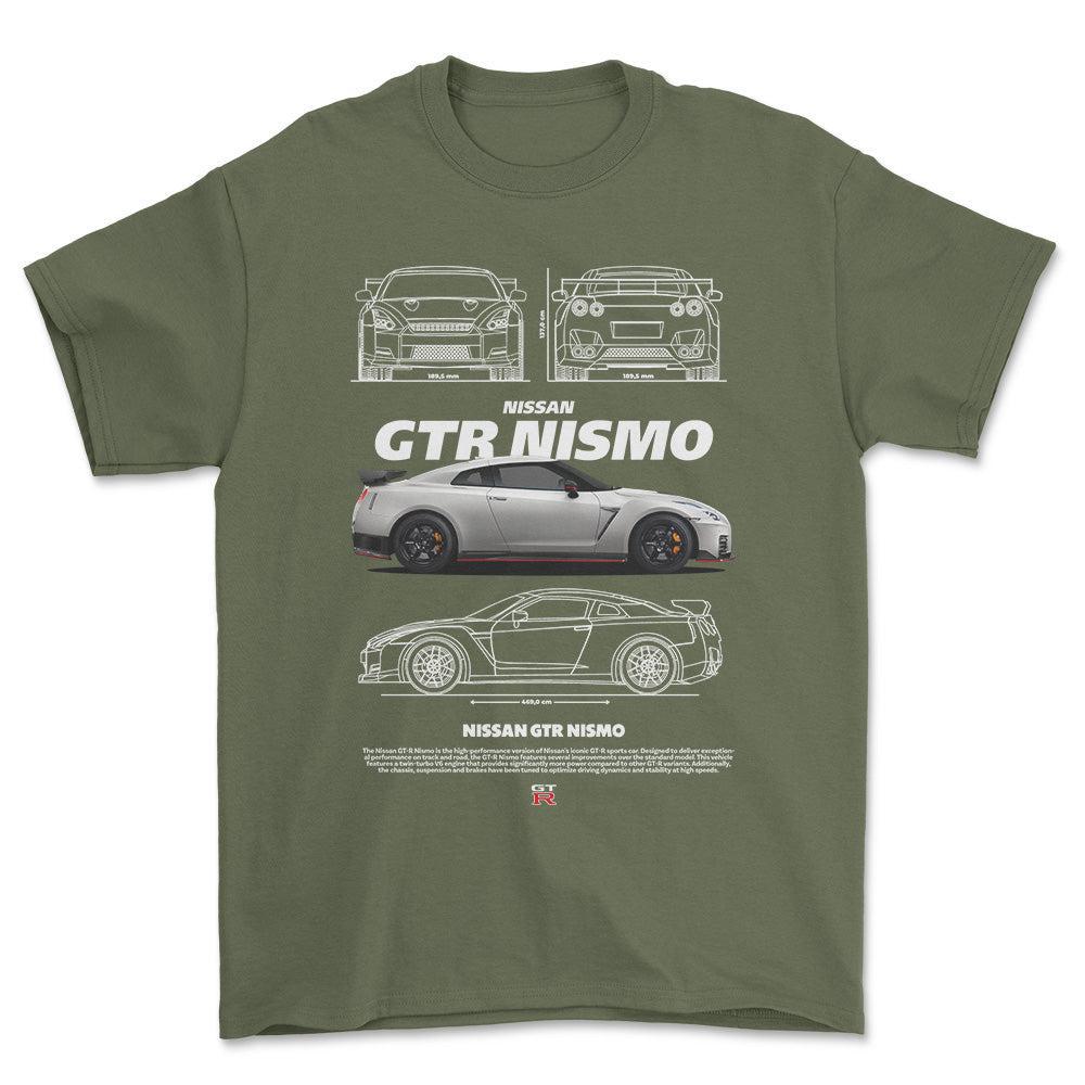 Nissan GTR Nismo - Unisex T-Shirt , Bomuld-Beklædning-Nissan-Garage Culture Shop- garage - man cave - merchandise