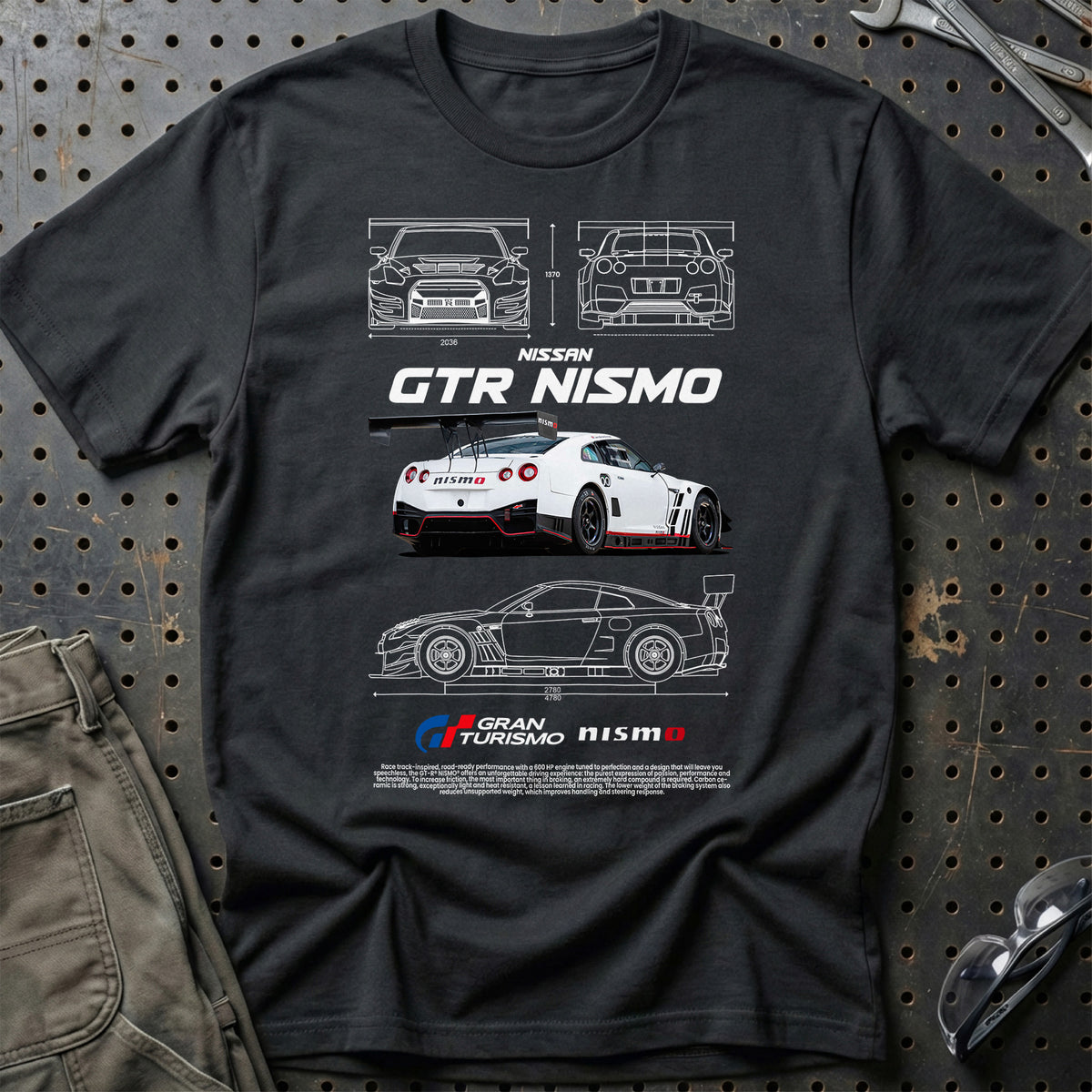 
Nissan GTR Nismo T-Shirt – Sort