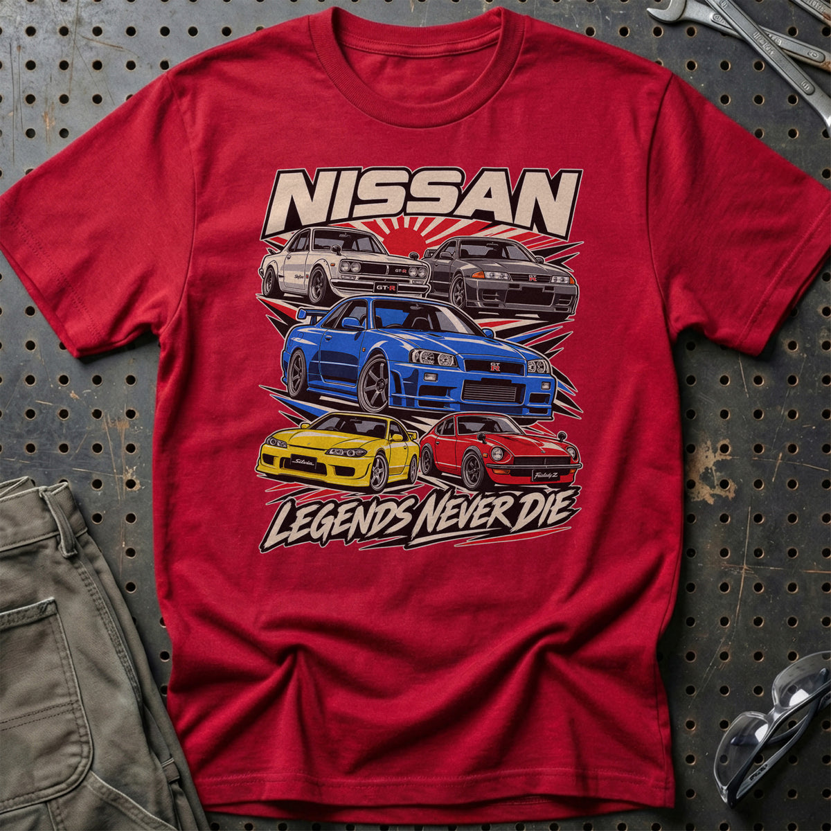 
Produktbillede af Nissan Legends Never Die T-Shirt