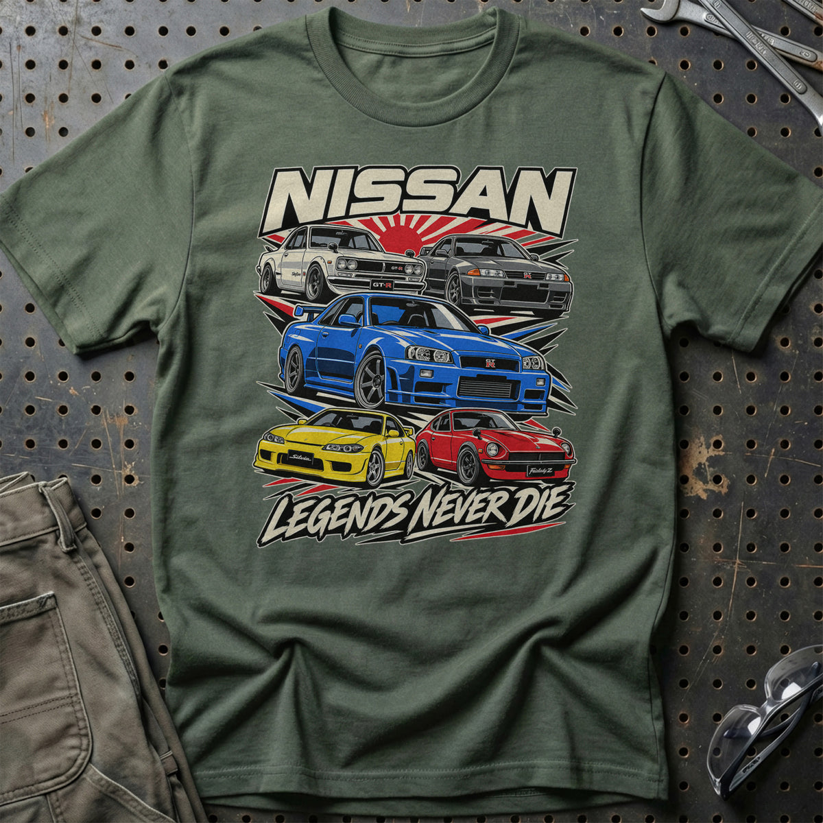 
Produktbillede af Nissan Legends Never Die T-Shirt