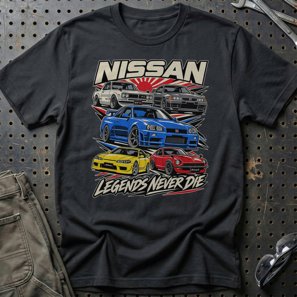 
Produktbillede af Nissan Legends Never Die T-Shirt