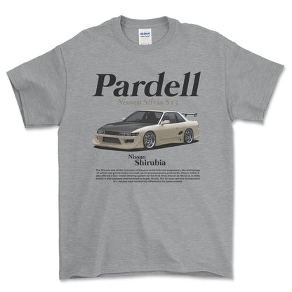 Nissan S13 Silvia - Unisex T-Shirt-Beklædning-Nissan-Grå Sport-S-Forside-Garage Culture Shop- garage - man cave - merchandise