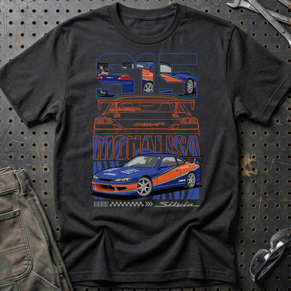 Nissan Silvia S15 Fast And Furios Cars - Unisex T-Shirt-Beklædning-Nissan-Sort-S-Garage Culture Shop- garage - man cave - merchandise