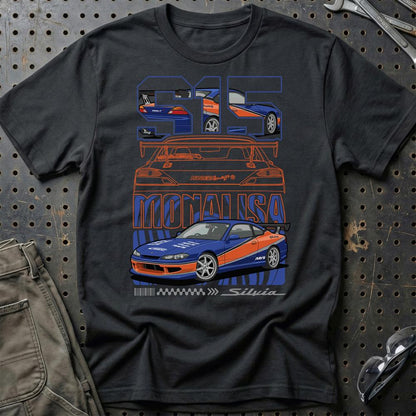 Nissan Silvia S15 Fast And Furios Cars - Unisex T-Shirt-Beklædning-Nissan-Sort-S-Garage Culture Shop- garage - man cave - merchandise