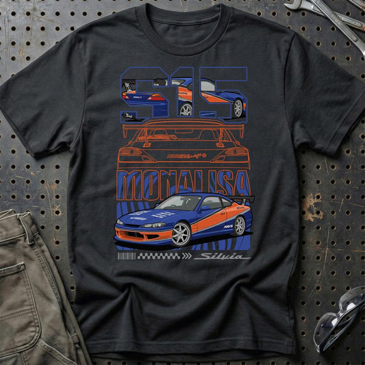 Nissan Silvia S15 Fast And Furios Cars - Unisex T-Shirt-Beklædning-Nissan-Sort-S-Garage Culture Shop- garage - man cave - merchandise