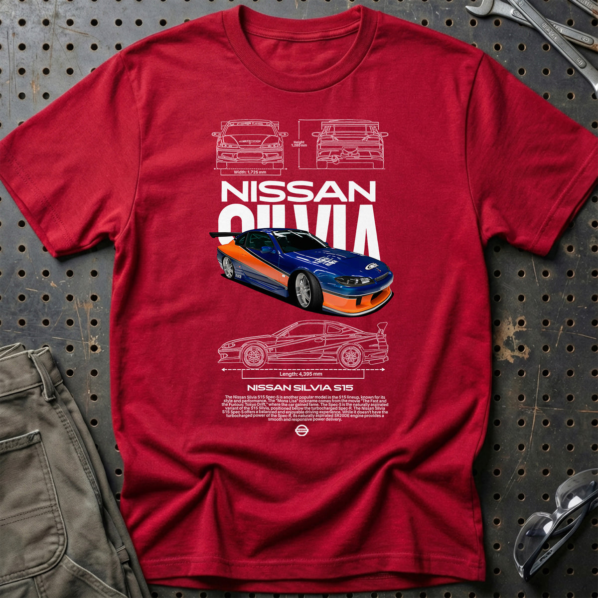 
Nissan Silvia S15 T-Shirt – Rød