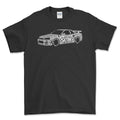 Nissan Skyline GT-R Old School Typography T-Shirt-Beklædning-Nissan-Sort-S-Garage Culture Shop- garage - man cave - merchandise