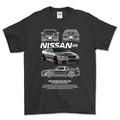 Nissan Skyline GTR T-Shirt-Beklædning-Nissan-Sort-S-Garage Culture Shop- garage - man cave - merchandise