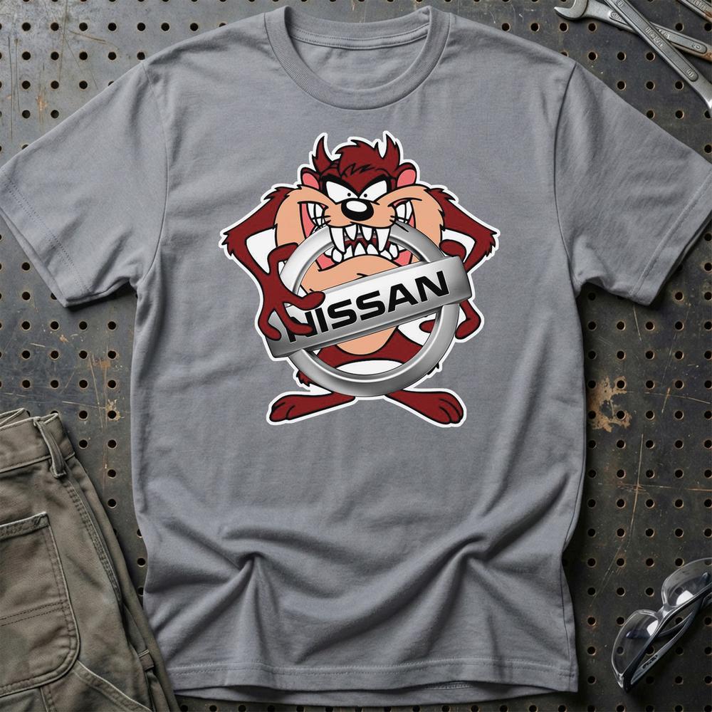 Nissan TAZ T-Shirt-Beklædning-Nissan-Grå Sport-S-Garage Culture Shop- garage - man cave - merchandise