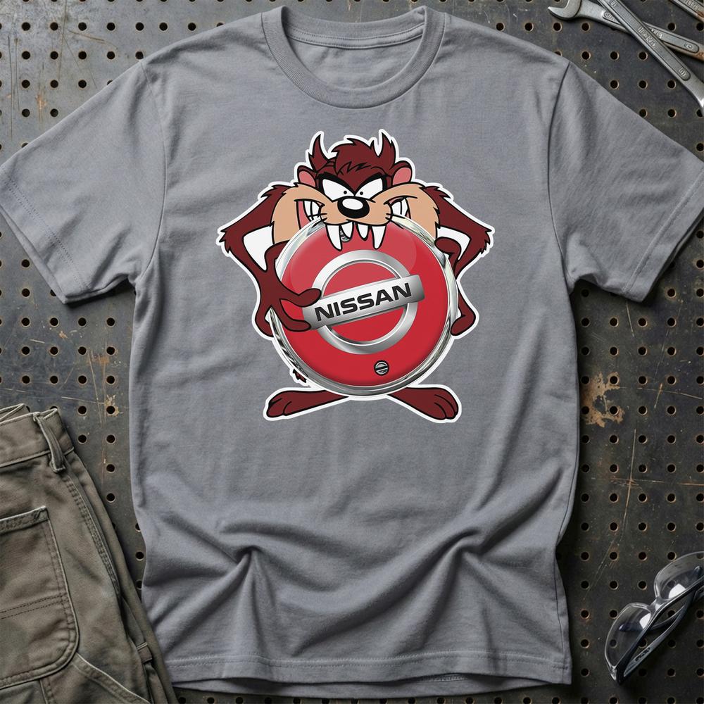 Nissan TAZ T-Shirt-Beklædning-Nissan-Grå Sport-S-Garage Culture Shop- garage - man cave - merchandise
