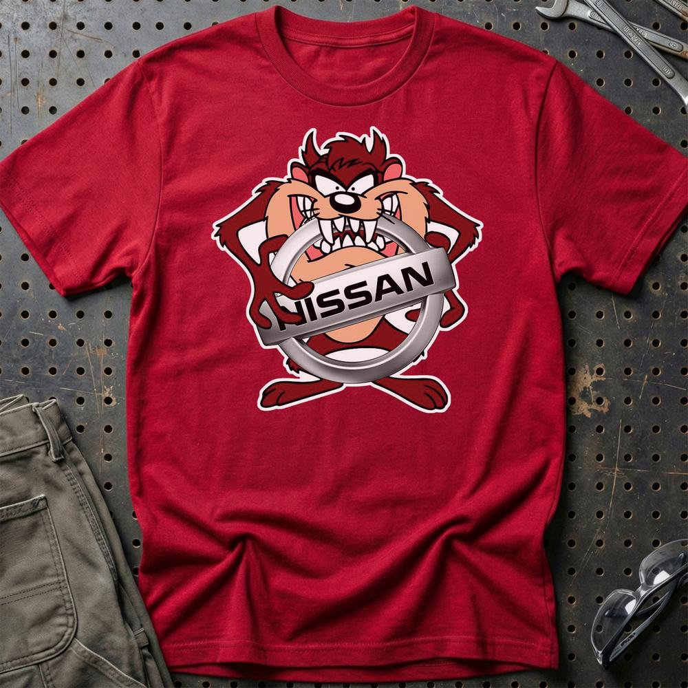 Nissan TAZ T-Shirt-Beklædning-Nissan-Rød-S-Garage Culture Shop- garage - man cave - merchandise