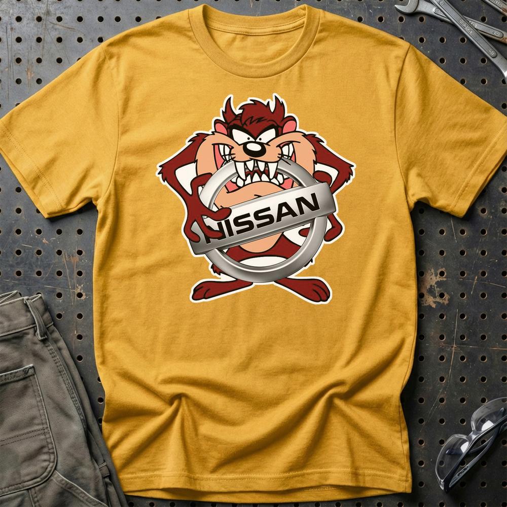 Nissan TAZ T-Shirt-Beklædning-Nissan-Guld-S-Garage Culture Shop- garage - man cave - merchandise