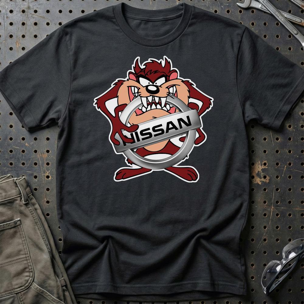 Nissan TAZ T-Shirt-Beklædning-Nissan-Sort-S-Garage Culture Shop- garage - man cave - merchandise