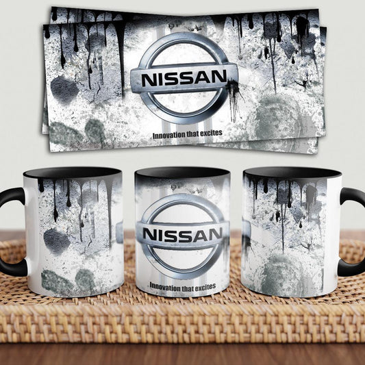 Nissan "To Toner" Vintage Keramisk Krus-Krus-Nissan-Garage Culture Shop- garage - man cave - merchandise
