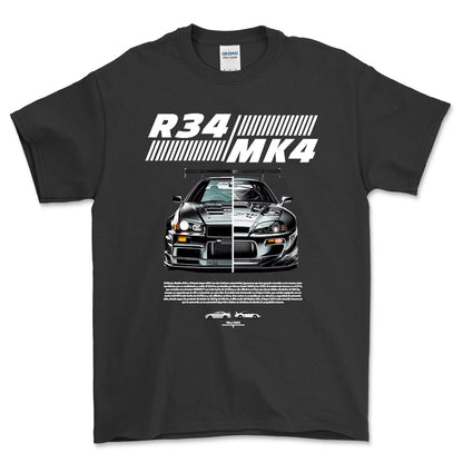 Nissan VS Supra - Unisex T-Shirt , Bomuld-Beklædning-Nissan-Sort-S-Forside-Garage Culture Shop- garage - man cave - merchandise