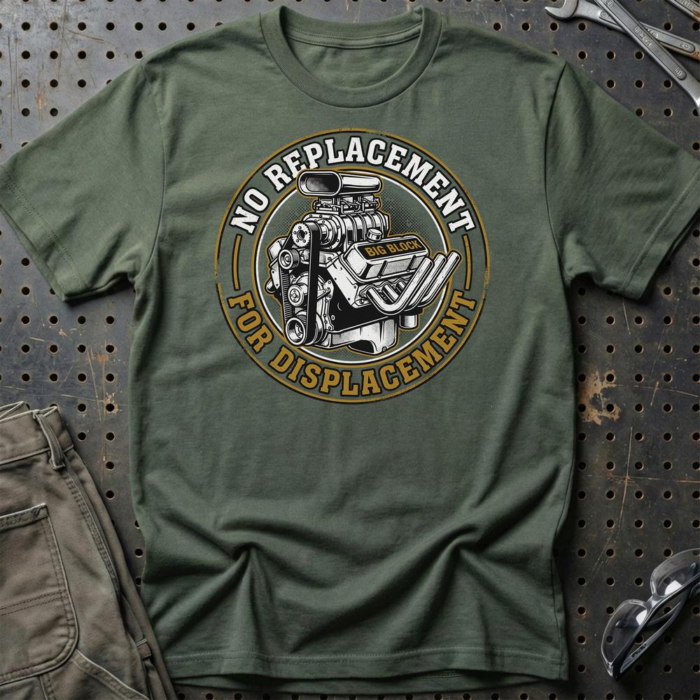 
Produktbillede af No Replacement for Displacement Big Block V8 T-Shirt