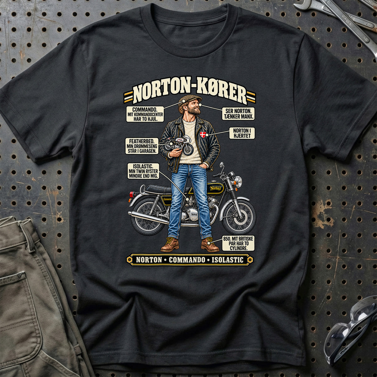
Norton-Kører T-Shirt – Sort