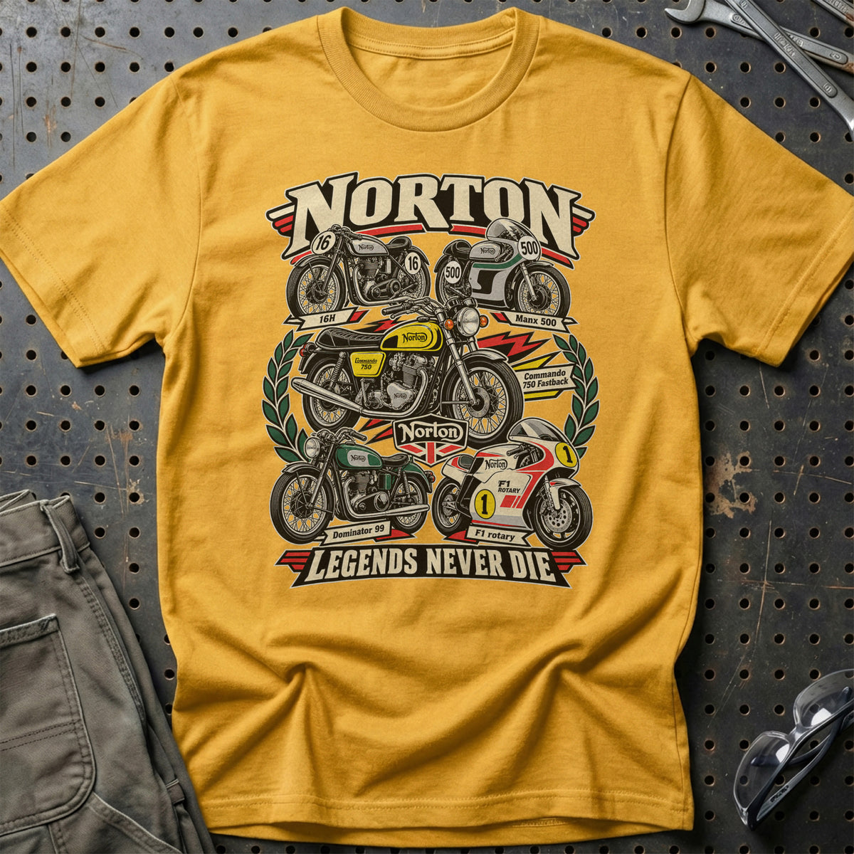 
Produktbillede af Norton Legends Never Die T-Shirt