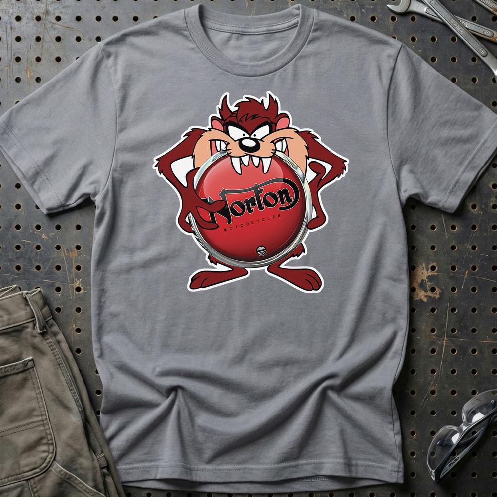 Norton TAZ Unisex T-Shirt , Bomul-Beklædning-Norton-Grå Sport-S-Garage Culture Shop- garage - man cave - merchandise