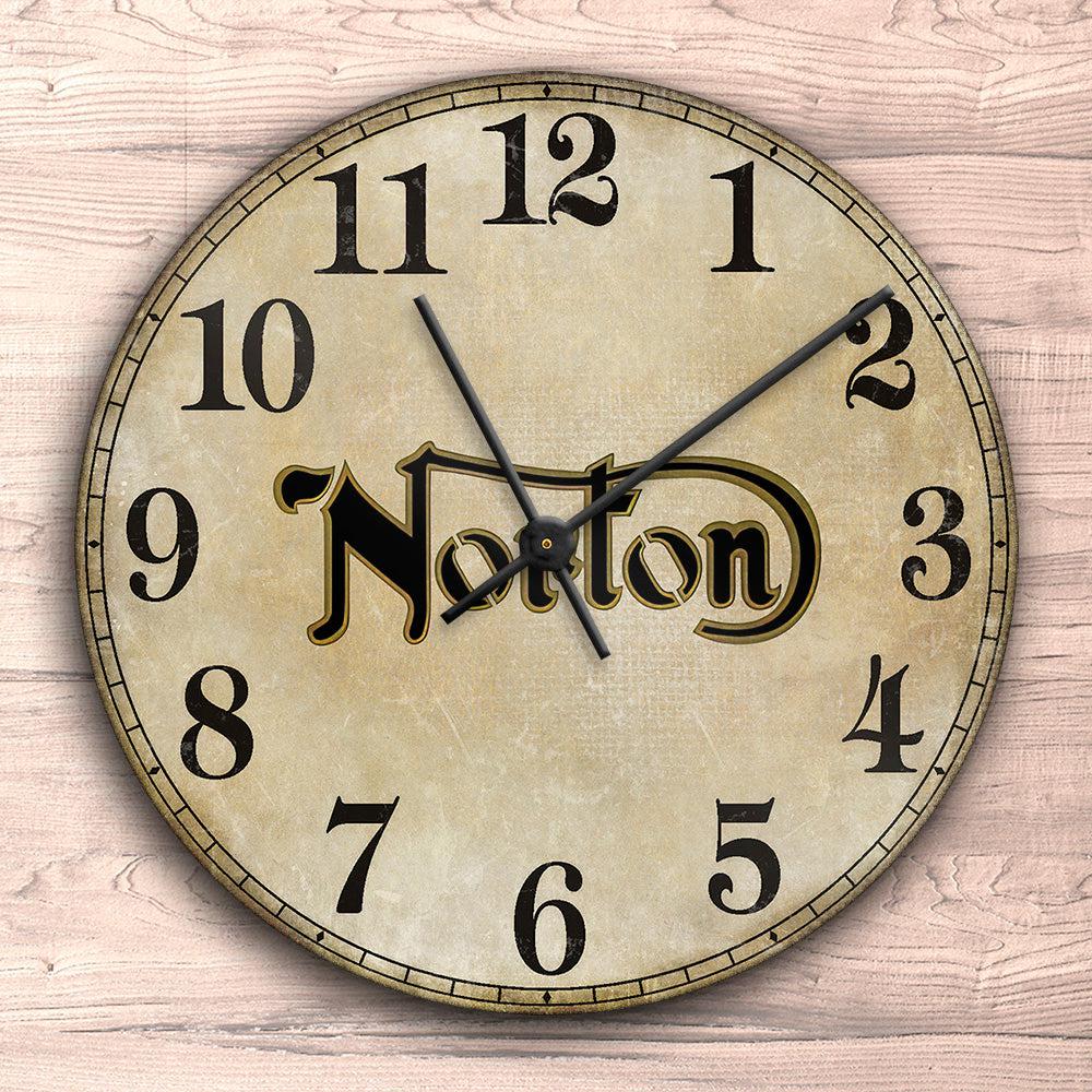Norton Vægur Rundt-Clock-Norton-Garage Culture Shop- garage - man cave - merchandise