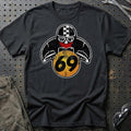 Nr 69 Biker Vintage Style T-Shirt-Beklædning-Nr-Sort-S-Garage Culture Shop- garage - man cave - merchandise