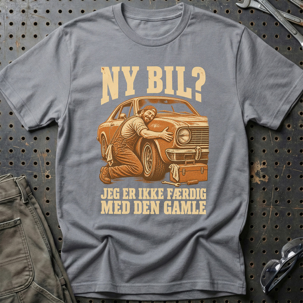 
Produktbillede af Ny bil? – Jeg er ikke færdig med den gamle T-Shirt