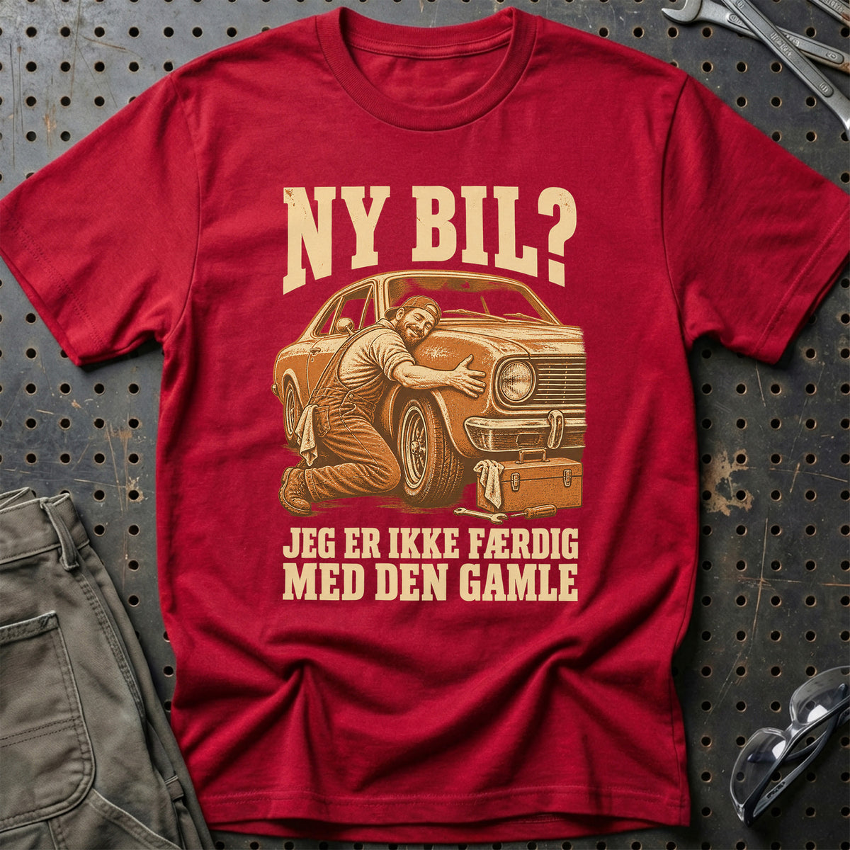 
Produktbillede af Ny bil? – Jeg er ikke færdig med den gamle T-Shirt