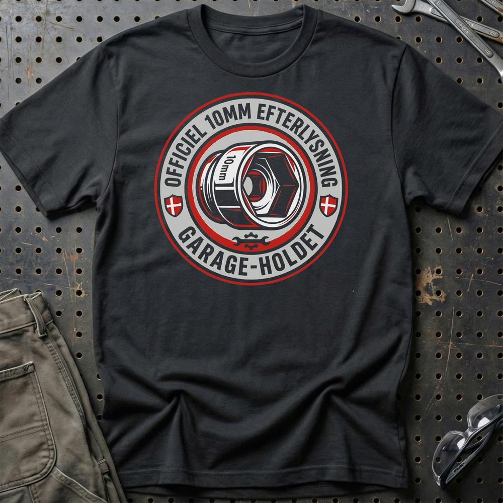 Officiel 10mm Eftersøgning - Garage T-Shirt-Beklædning-Garage Culture-Sort-S-Garage Culture Shop- garage - man cave - merchandise