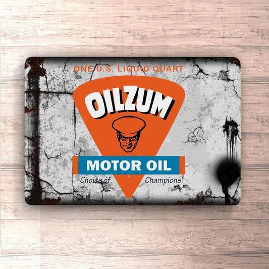 Oilzum Motorolie Skilte, Musemåtte, Dørmåtte-Skilte-Motorolie-Garage Culture Shop- garage - man cave - merchandise