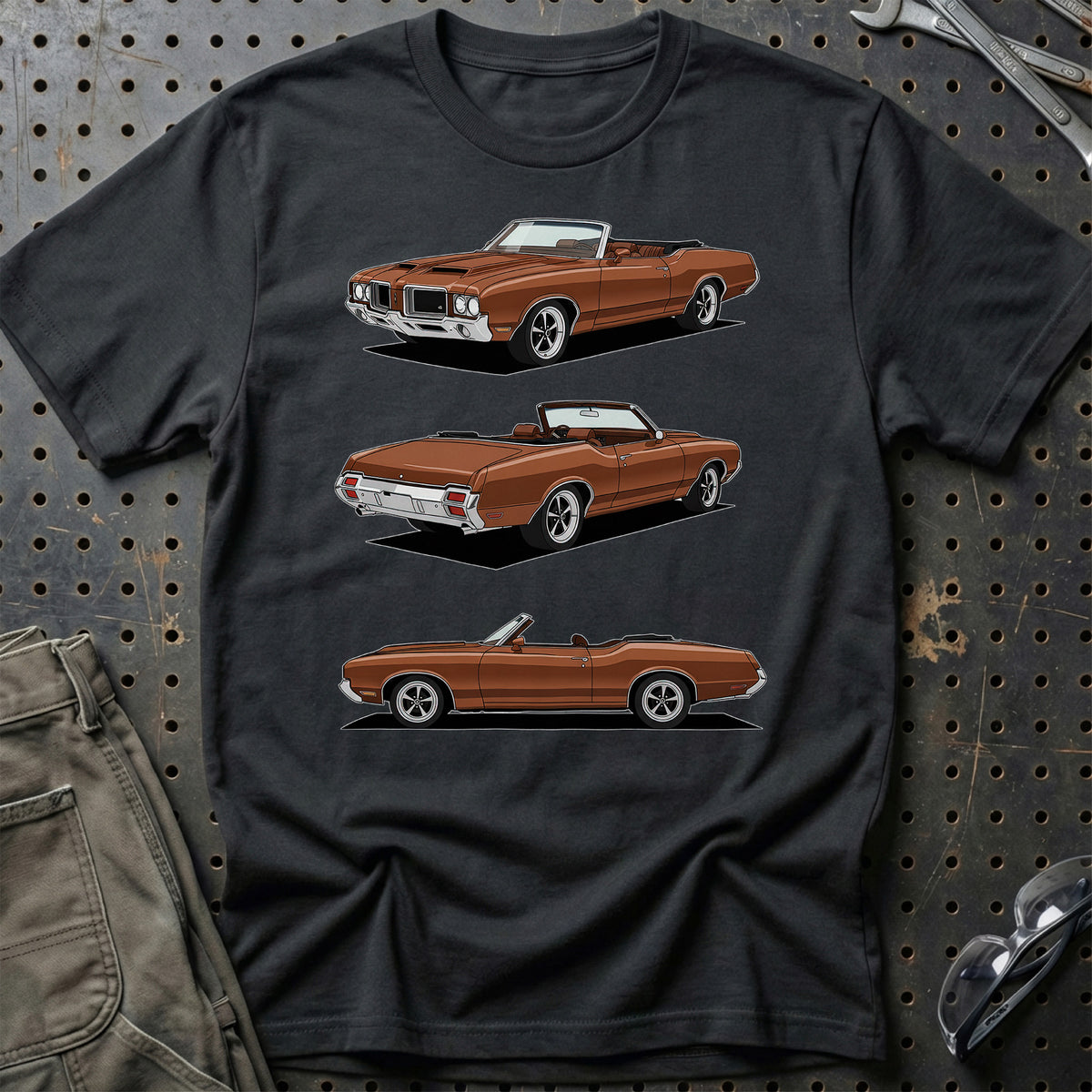 
Oldsmobile 442 Convertible Unisex T-Shirt – Sort – print foran