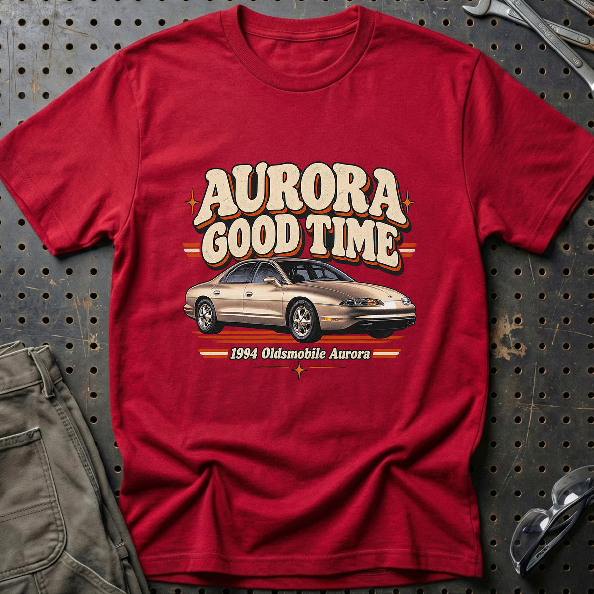 
Oldsmobile Aurora 1994 – Aurora Good Time T-Shirt – Rød
