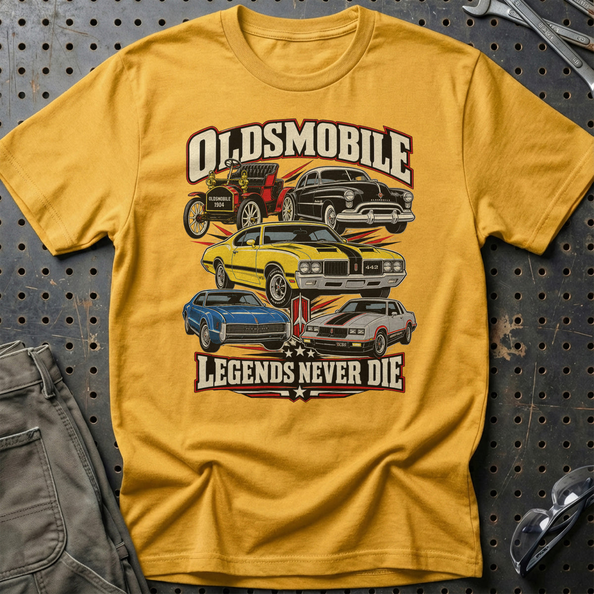 
Produktbillede af Oldsmobile Legends Never Die T-Shirt