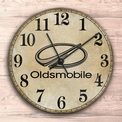 Oldsmobile Vægur Rundt-Clock-Oldsmobile-Garage Culture Shop- garage - man cave - merchandise