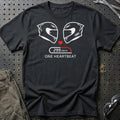 One Hearbeat T-Shirt-Beklædning-Garage Culture-Sort-S-Garage Culture Shop- garage - man cave - merchandise