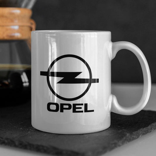 Opel 1995 – 2002 Keramisk Krus-Krus-Opel-Hvid keramisk krus-Garage Culture Shop- garage - man cave - merchandise