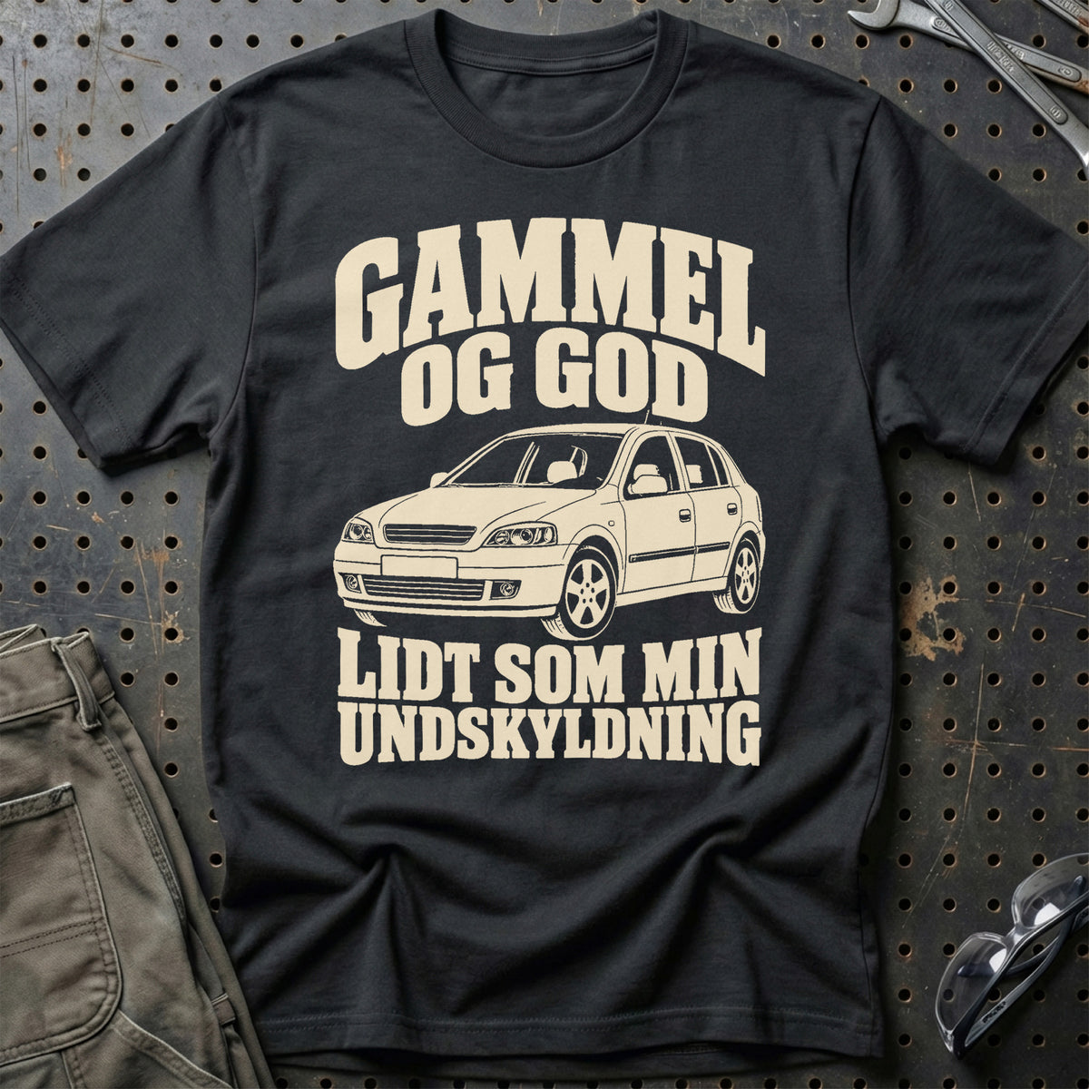 
Opel Astra G – Gammel og god lidt som min undskyldning – Unisex T-Shirt – Sort